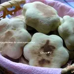 Лимонные пышки на зеленом чае (без масла!)