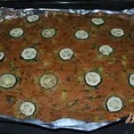 Пирог из цукини и лука порей