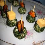 Закуска Рисовые шарики с мидиями