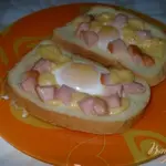 Яичница в хлебе