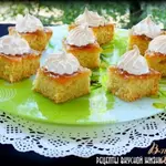 Пирожные с абрикосовым джемом и безе
