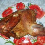 Домашняя курица в горчичной шубке