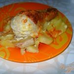 Куриные голени в сметане с картошкой