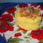 Тушеная капуста с куриной печенью