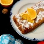 Кекс с яблоками и апельсиновой цедрой