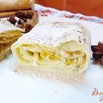 Яблочный штрудель на скорую руку