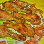 Куриные ножки в ананасе и каркаде