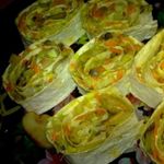 Рулетики из лаваша с грибами