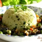 Овощное рагу с грибами и пшенкой