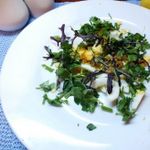 Салат из яиц с руколой