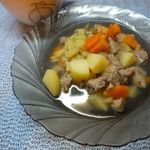 Суп картофельный с говядиной