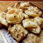 Слоечки с грецким орехом открытые
