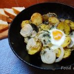 Картофель запеченый с яйцом