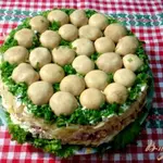Салат грибная поляна