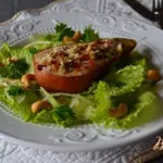 Салат с фаршированной  грушей