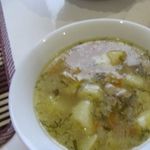Суп куриный с перловкой без за жарки