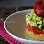 Салат-закуска  с овощами и крупой кус кус
