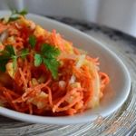 Острый морковный салат с нутом