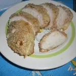 Куриная грудка в панировке из кунжута