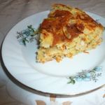 Шарлотка с квашенной капустой