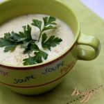 Кабачковый сливочный суп с овсяными хлопьями