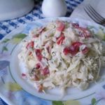 Капустный салат с болгарским перцем и укропом