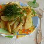 Картофель с луком и укропом