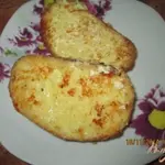 Гренки с яйцом и плавленым сыром