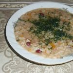 Похлебка с фасолью и цветной капустой