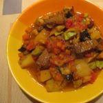 Овощное рагу с мясом летнее