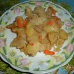 Жаренный картофель в рукаые для запекания