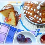 Пирог с черной сливой