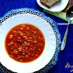 Чечевичная похлебка с тыквой из мультиварки
