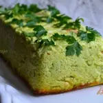 Флан из цукини с семгой