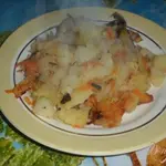 Жареный картофель с луком и морковкой