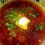 Борщ с бобовыми