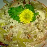 Кальмары в сметанно-яичном соусе