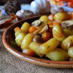 Ньокки с тыквой и грибами