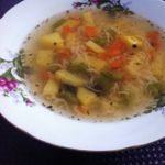 Суп из ребрышек с вермишелью