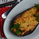 Баклажаны с сыром и  нутом