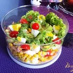 Салат с тунцом и овощами
