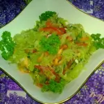 Салат из зеленой редьки