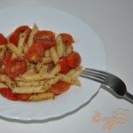 Пикантные макароны с чери