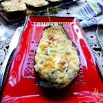 Баклажаны запеченные с творожной начинкой