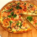 Пицца с семгой и сливочным сыром