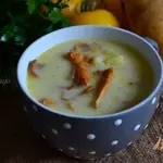 Сливочный суп с лисичками