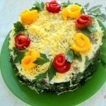 Баклажанный закусочный торт