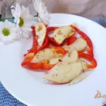 Салат из сладкого перца и яблока