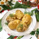 Картофель,запечённый в духовке с ароматными травами