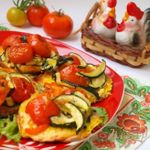 Овощи-гриль запечённые с адыгейским сыром